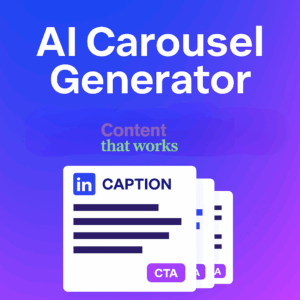 AI carrousel post generator voor LinkedIn